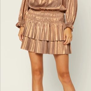 Current Air metallic skirt